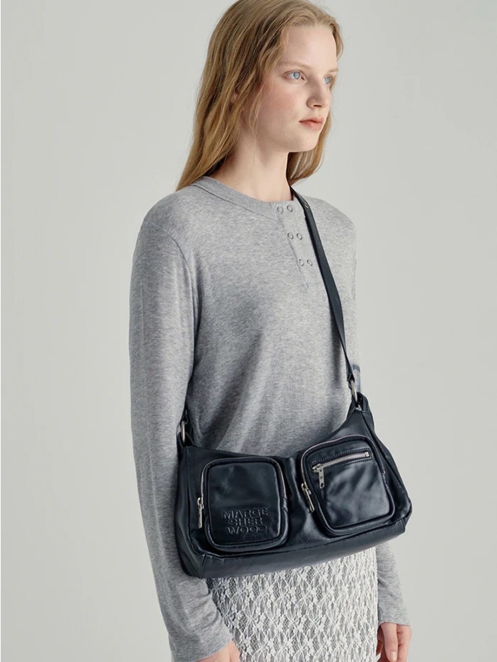 MARGESHERWOOD Outpocket Hobo bag - Picture 2 of 7